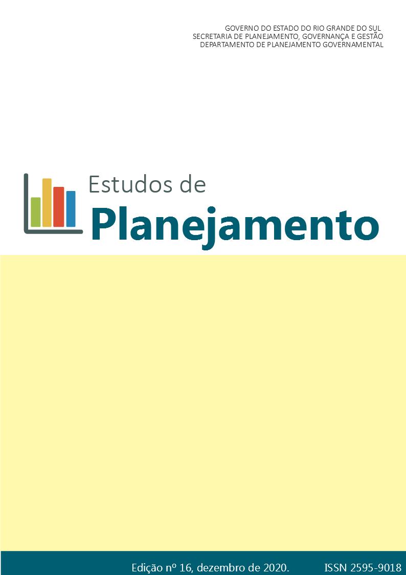 Visualizar n. 16 (2020): Revista Estudos de Planejamento - 16ª Edição